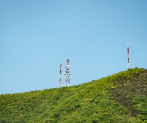 WiFi Towers on a hill